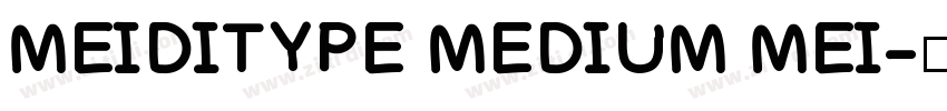MEIDITYPE MEDIUM MEI字体转换